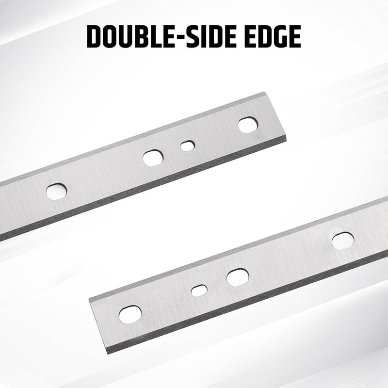 WOODSTARTER 3pcs 12-1/2 Inch Planer Blades for Dewalt DW734 Planer, HSS Dual Cutting Edges Replacement for DW7342 Planer Knives - Image 3